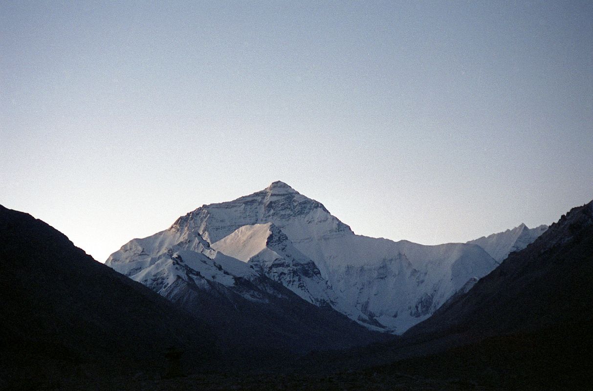 34 Everest North Face Before Sunrise From Rongbuk Monastery